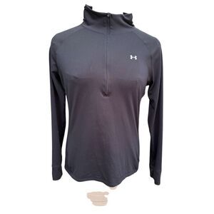 Under Armour Women’s Tech Long Sleeve Half Zip Black Pullover Athleisure Sz. L